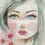 Original watercolor maleri 4