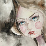 Original watercolor maleri 7