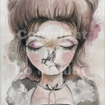 Original watercolor maleri 5
