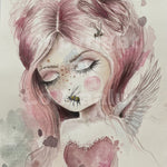 Original watercolor maleri 3