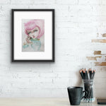 Original watercolor maleri 1