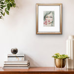 Original watercolor maleri 4